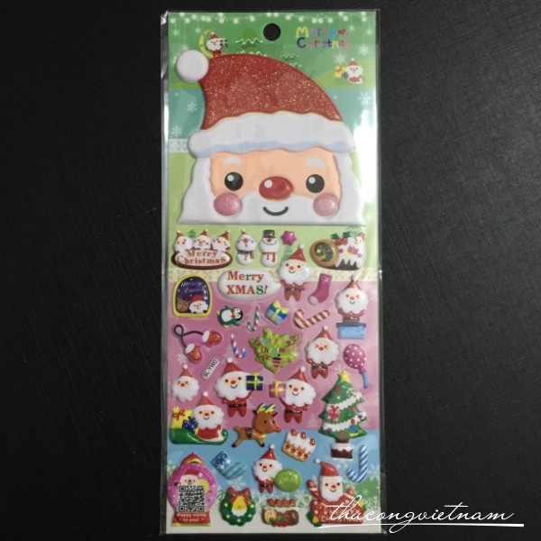 Sticker Nổi Giáng Sinh Mẫu 12